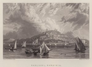 Cagliari, Szardínia (színes litó)