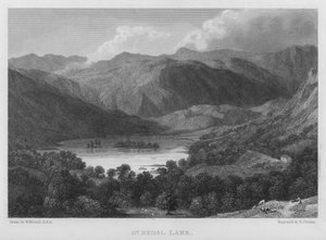 Great Rydal Lake (metszet) alkotó: William (after) Westall
