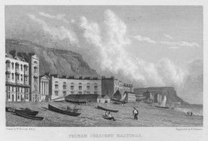 Pelham Crescent, Hastings (metszet) alkotó: William (after) Westall