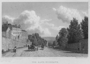 A bank, Highgate (metszet) alkotó: William (after) Westall