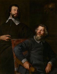 Két úriember, Nicholas Stone és fia portréja (olaj, vászon) alkotó: William (attr. to) Dobson