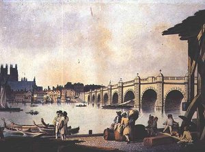 Westminster híd (litográfia) alkotó: William (attr. to) Marlow
