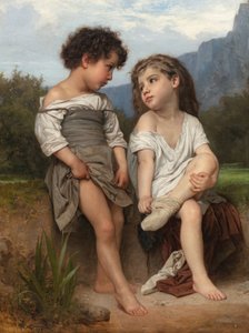 A patak szélén alkotó: William-Adolphe Bouguereau