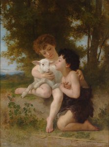 Gyermekek a báránnyal alkotó: William Adolphe Bouguereau
