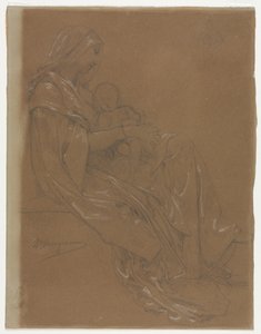 Szűz és gyermek, 19. század második fele. alkotó: William Adolphe Bouguereau