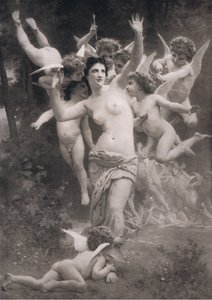 Ámorfészek, a Bibbys Annualból, 1916-1917 alkotó: William-Adolphe after Bouguereau