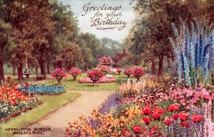 Herbaceous Border, Regents Park alkotó: William Affleck Carruthers