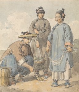 Három kínai nő utcai árus alkotó: William Alexander