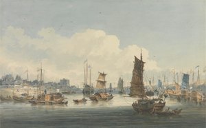 Kilátás Tientsin városának közelében alkotó: William Alexander