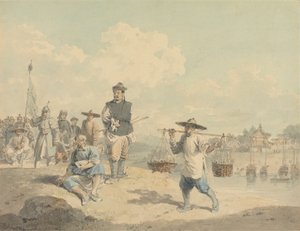 Kiang-nan tartomány, Kína, a természetből vett kilátás alkotó: William Alexander