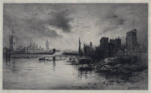 Lambeth palota (rézkarc) alkotó: William Alexander Ansted
