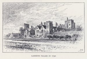 Lambeth-palota 1790-ben (metszet) alkotó: William Alexander Ansted