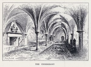 The Undercroft (metszet) alkotó: William Alexander Ansted