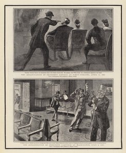Lincoln elnök meggyilkolása a Ford Színházban, 1865. április 14., Garfield elnök meggyilkolása Washingtonban, 1881. július 2.