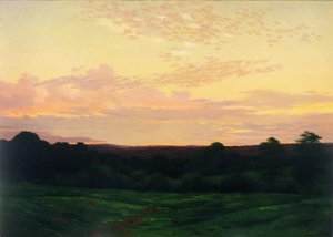 Evening, Somerset Valley, Pennsylvania, 1898 körül (olaj, vászon) alkotó: William Anderson Coffin