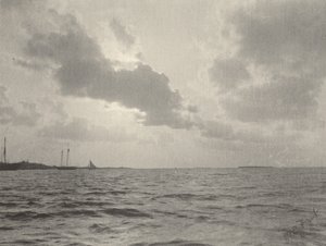 Naplemente a víz felett,1890-es évek (fotó) alkotó: William B. Post