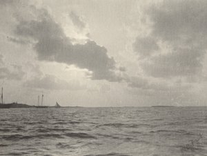 Naplemente a víz felett, 1890-es évek. alkotó: William B Post