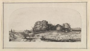 Táj szénapajta és birkanyáj másolatával, 1750-1810.