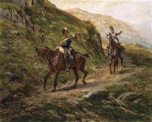 Egy pillantás az ellenségre, 1910 körül alkotó: William Barnes Wollen