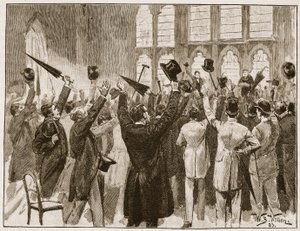 Jingók találkozója a londoni Guildhallban, 1878, illusztráció a 