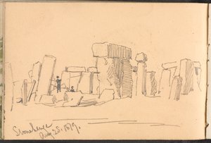 ?Stonehenge 1879. augusztus 25.? alkotó: William Barnes Wollen