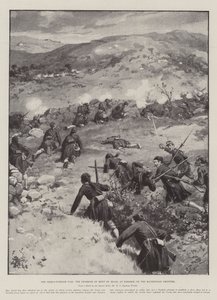 A görög-török háború, a Mont St Elias ütközete Nazarosnál, a macedón határon