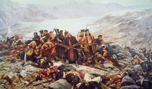A 44. ezred utolsó állása Gundamucknál a kabuli visszavonulás során alkotó: William Barnes Wollen