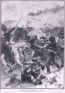 A fuzilierek Albuerában alkotó: William Barnes Wollen