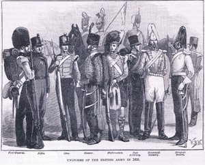 A brit hadsereg egyenruhája i.sz. 1855-ben alkotó: William Barnes Wollen