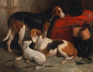 Egy pár rókakutya terrierrel, Lord Henry Bentinck tulajdona