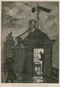 A szél mérése; Vázlat a Greenwichi Királyi Obszervatóriumban (metszet) alkotó: William Bazett Murray
