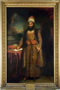 Mirza Abul Hassan perzsa nagykövet (1785-1880) portréja Perzsia királya által Angliába küldött, 1809