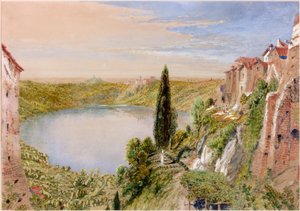 Nemi-tó, 1862 (i.e., ceruza és WC papíron)