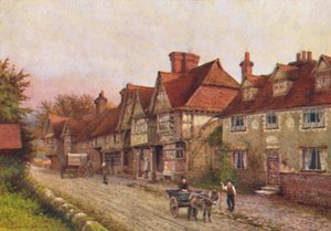 Chiddingstone a templomkert sarkából, 1907 alkotó: William Biscombe Gardner