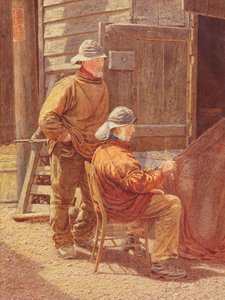 A háló javítása, Hastings, 1909 alkotó: William Biscombe Gardner