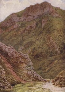 Oroszlán szikla a Winnatsban, Castleton és Edale között (színes litó) alkotó: William Biscombe Gardner