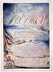 „A Prophecy”, 3. lemez az „America, a Prophecy”-ból alkotó: William Blake