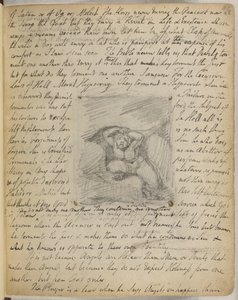 Hozzáadás. 49460, f.48 59. jelkép: Küzdő alak, "William Blake jegyzetfüzete" (A Rossetti kézirat) c.1787-1847 (ceruza papíron) alkotó: William Blake