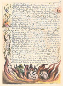 Amerika. Egy prófécia, 17. tábla, Albions angyalairól... alkotó: William Blake