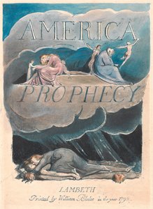Amerika. Egy prófécia, 2. tábla, címlap alkotó: William Blake