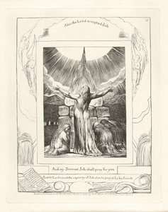 És szolgám, Jób imádkozni fog érted, 1825 alkotó: William Blake