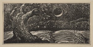Robbantott fák és lapított termések, a Thorntons Pastorals of Vergil-ből, 1821. alkotó: William Blake