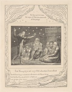 Jób könyve, 12. tábla, Elihu haragja alkotó: William Blake