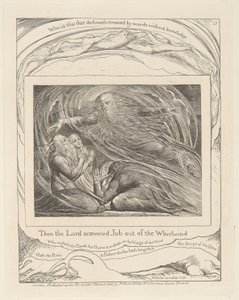 Jób könyve, 13. tábla, Az Úr válaszol Jóbnak a forgószélből alkotó: William Blake