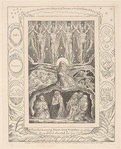 Jób könyve, 14. tábla, Amikor a hajnalcsillagok együtt énekeltek alkotó: William Blake