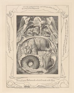 Jób könyve, 15. tábla, Behemót és Leviatán alkotó: William Blake
