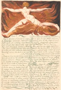 Urizen első könyve, 3. tábla, "Fejezet: 1 . . . ". (Bentley 3)