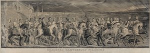 Chaucer canterburyi zarándokai alkotó: William Blake