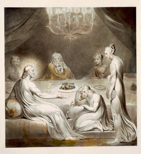 Krisztus Mária és Márta házában alkotó: William Blake