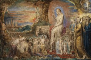 Krisztus belépése Jeruzsálembe (olaj, réz) alkotó: William Blake